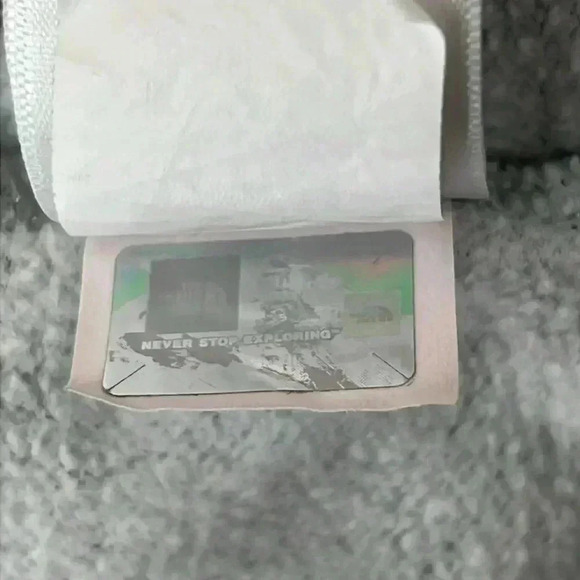 The North Face Women’s Hoodie Sweatshirt Sz Small Gray Cotton/Polyester Graphic - Picture 10 of 11